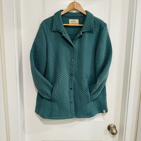 Old Ranch Brands  | Women’s Shacket Turquoise  Size Women’s Large  Long Sleeve - Picture 2 of 10